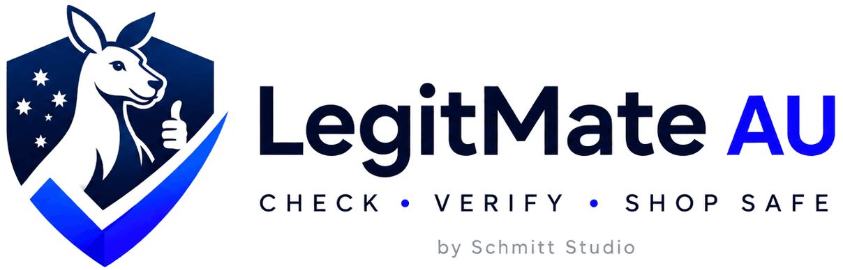 LegitMate AU — Check, Verify, Shop Safe. by Schmitt Studio